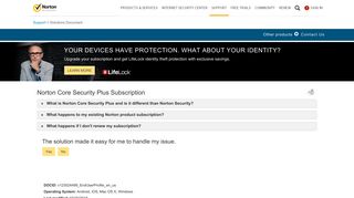 Norton Core Security Plus Subscription - Norton Support