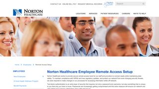 Norton Healthcare Employee Remote Access Setup