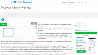 Norton Family Review - Pros, Cons and Verdict - Top Ten Reviews
