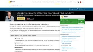 Search the web on Norton Family parental control app - Norton Support