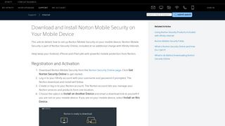 Download and Install Norton Mobile Security on Your Mobile Device