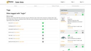 login | Norton Safe Web