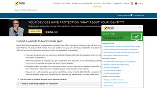 Submit a website to Norton Safe Web - Norton Support