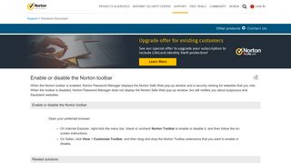 Enable or disable the Norton toolbar - Norton Support