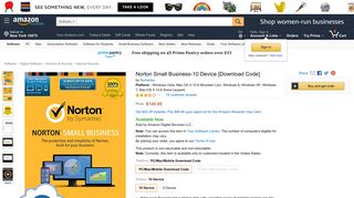 Amazon.com: Norton Small Business-10 Device [Download Code ...