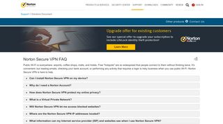 Norton Secure VPN FAQ - Norton Support