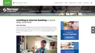 Enroll for Internet Banking | Norway Savings Bank