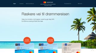 SAS EuroBonus Mastercard kredittkort med EuroBonus-poeng