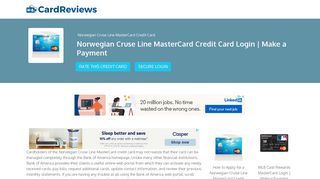 Norwegian Cruse Line MasterCard Credit Card Login | Make a Payment