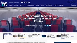 Norwegian to Offer Complimentary Wi-Fi on All Routes - The Points Guy