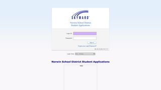 Norwin School District Student Applications - Login - Powered by ...