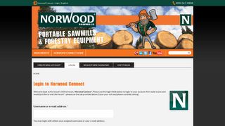 User account | Norwood Connect, Norwood Sawmills' Online Forum