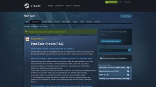 NosTale Steam FAQ :: NosTale Discussions - Steam Community