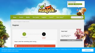 Register - NosTale