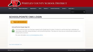 CMS Login - Whitley County School District