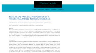 Nota Fiscal Paulista: Proposition of a theoretical model in Social ...