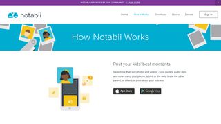 Notabli - Childhood Scrapbook | Baby Book | Private Network