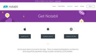 Download — Notabli - Your kids' moments. Private & Organized.