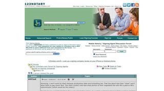 Notary Go - Mobile Notary / Signing Agent Discussion Forum - 123Notary