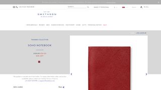 Soho Notebook in red lambskin | Smythson - Smythson.com
