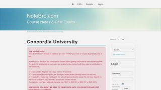 NoteBro.com • View forum - Concordia University