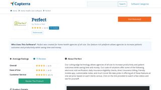Perfect Reviews and Pricing - 2019 - Capterra
