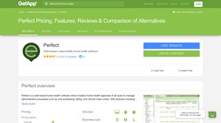 Perfect Pricing, Features, Reviews & Comparison of Alternatives ...