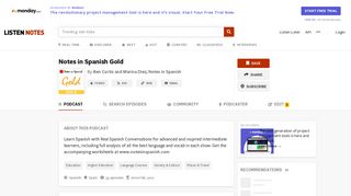 Notes in Spanish Gold (podcast) - Ben Curtis and Marina Diez ...