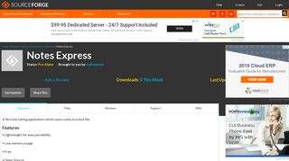 Notes Express download | SourceForge.net