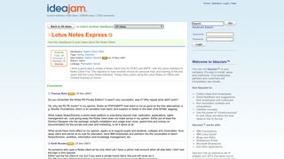 IdeaJam - Lotus Notes Express