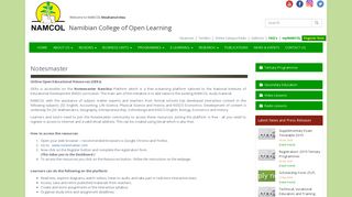 NAMCOL - Namibian College Of Open Learning - Notesmaster