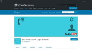 WordPress User Login Notifier | WordPress.org
