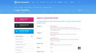 Login Notifier - ProcessWire Modules