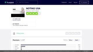 NOTINO USA Reviews | Read Customer Service Reviews of notino.com