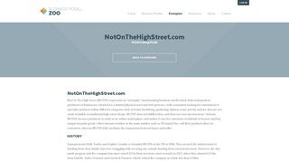 Businessmodelzoo Alpha :: NotOnTheHighStreet.com