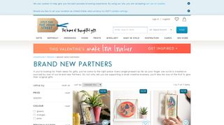 brand new partners | notonthehighstreet.com