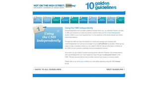 NOT ON THE HIGH STREET.COM - 10 Golden Guidelines - Guideline ...