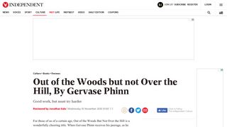 Out of the Woods but not Over the Hill, By Gervase Phinn | The ...