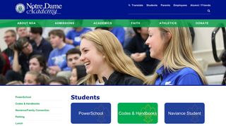 Students - Notre Dame de la Baie Academy - Notre Dame Academy