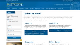Current Students | Notre Dame College