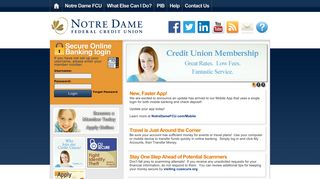Notre Dame FCU - Online Banking Community