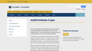 myNotreDame - Login - Notre Dame Alumni Association - University ...