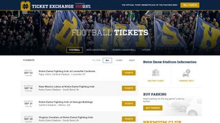 Notre Dame Ticket Exchange – The Official Ticket Marketplace of the ...