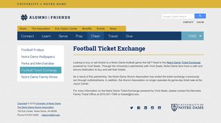 myNotreDame - Football Ticket Exchange - Notre Dame Alumni ...