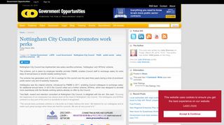 Nottingham City Council promotes work perks - Government ...
