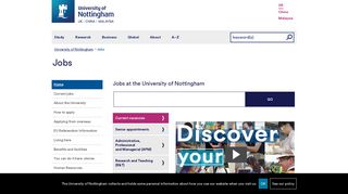 Jobs - The University of Nottingham