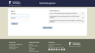 MyNottingham - University of Nottingham