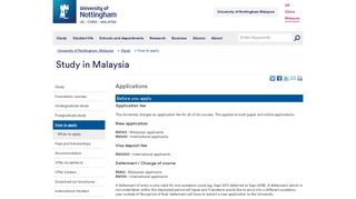 Applications - The University of Nottingham - Malaysia Campus