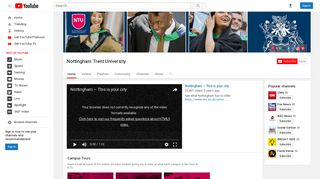 Nottingham Trent University - YouTube
