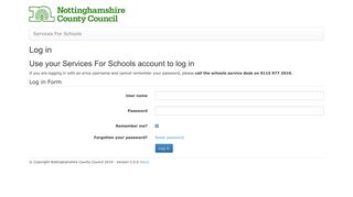 Log in - Nottinghamshire County Council